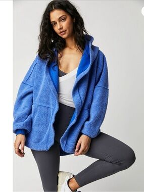 Free People Solid Nomad Shacket Mazarine | XS